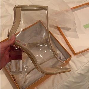 Never Worn Clear Heels (Perspex)